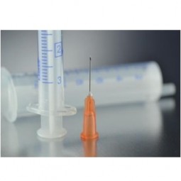 Aguja hipodérmica 0.5x16 Naranja