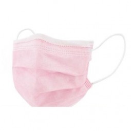 Mascarilla Quirurgica IIR 3 Capas Rosa 50 Uds