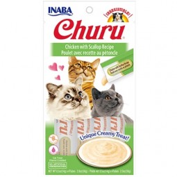 CHURU GATO POLLO CON VIEIRA 4 X 14 GR