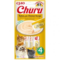 CHURU GATO ATUN CON QUESO 4 X 14 GR