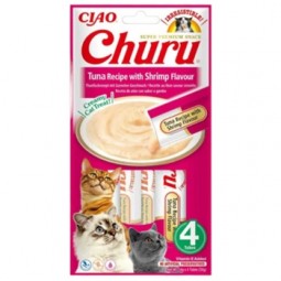 CHURU GATO ATUN CON GAMBA 4 X 14 GR