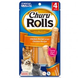 CHURU ROLLS POLLO 4 X 10 GR GATO