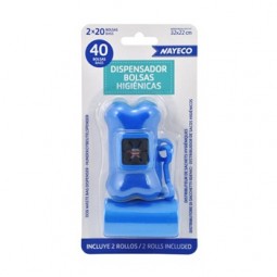 Portabolsas + 2 Rollos 20 bolsas Colores Nayeco