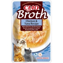 Churu Gato BROTH Caldo de pollo con atun 40 gr (Caja 12 ud)