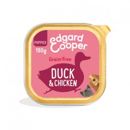 Edgard Cooper Canine Puppy Pato y Pollo (150 gr/lata)