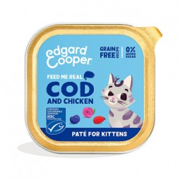 Edgard Cooper Feline Kitten Pate Bacalao y Pollo (85g/tarrina)