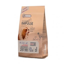 Natural Impulse Dog Adult Lamb (Cordero) 3 kg SIN GLUTEN