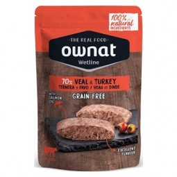 Ownat Wetline Gato Ternera y Pavo 85 gr