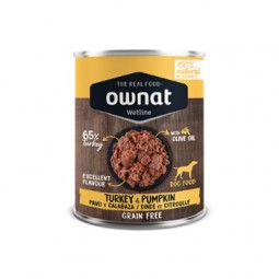 Lata OWNAT WETLINE Perro Pavo y Calabaza 395gr