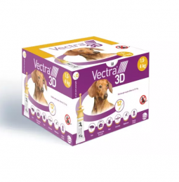 Vectra 3D perros 1,5 a 4 kg 12 pipetas