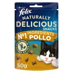 Felix Naturally Delicious Pollo 50 gr Gato Naranja