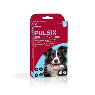 Pulsix 250 Mg/1250 Mg Spot-On Perros 10 - 25 KG 4 Pip